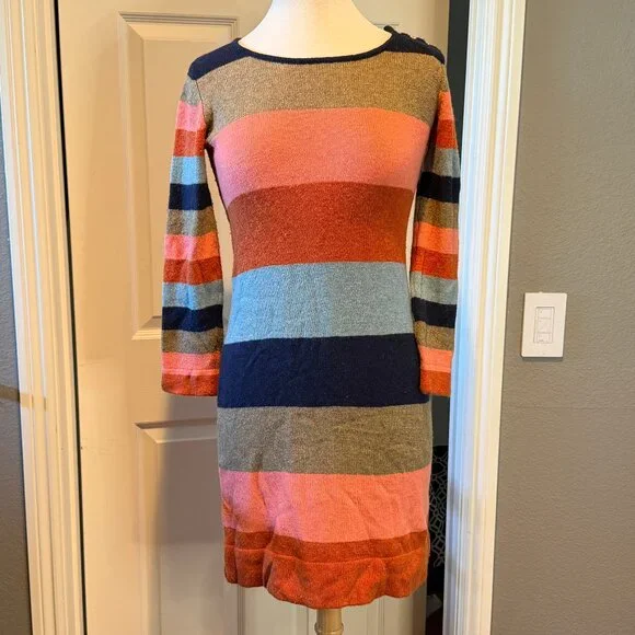 ISABELLA SINCLAIR Anthropologie striped knit sweaterdress NWT S - Picture 4 of 8